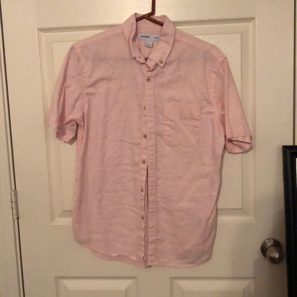 Men’s pink button down